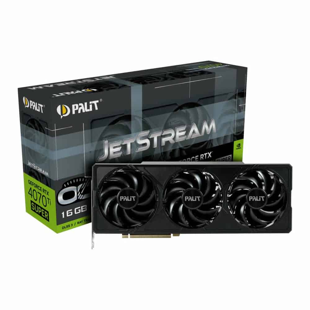 Palit NVIDIA GeForce RTX 4070 Ti SUPER 16GB JetStream OC Ada Lovelace Graphics Card